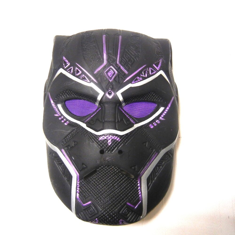 Black Panther PURPLE TRIM Mask Helmet Halloween YOUTH Costume